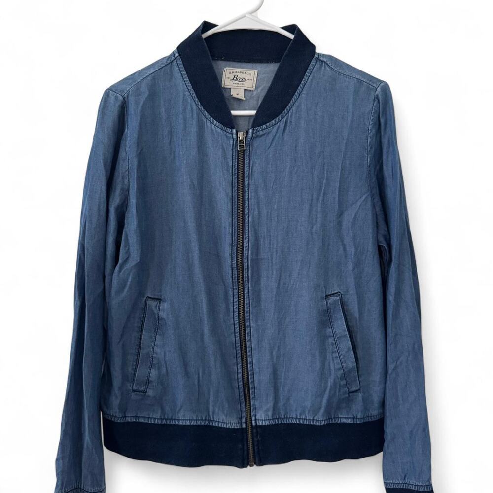 G.H. Bass & Co. thin denim zip up jacket